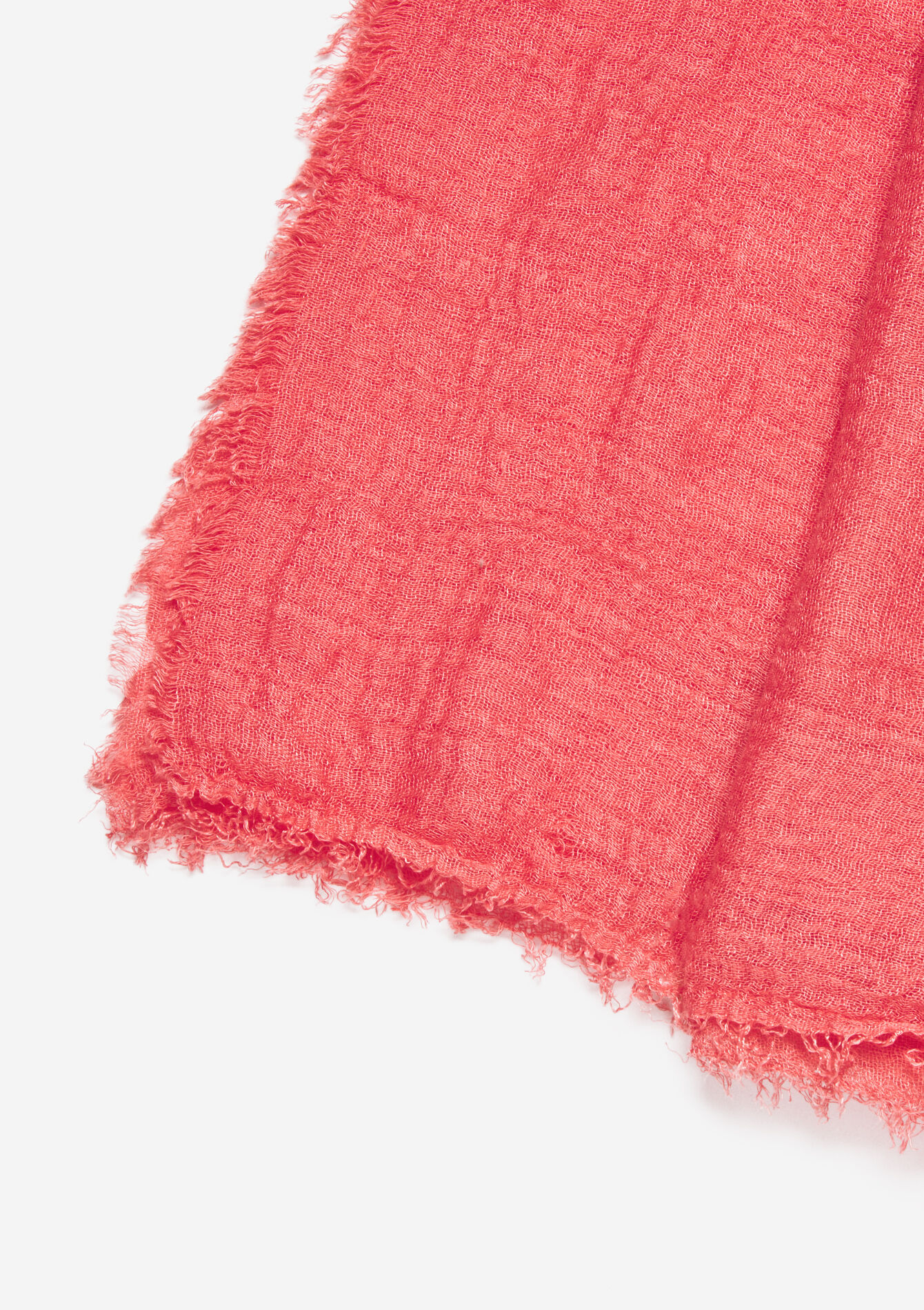 Foulard uni froissé, Foulard uni froissé - CORAL BRIGHT - 17101257_2007