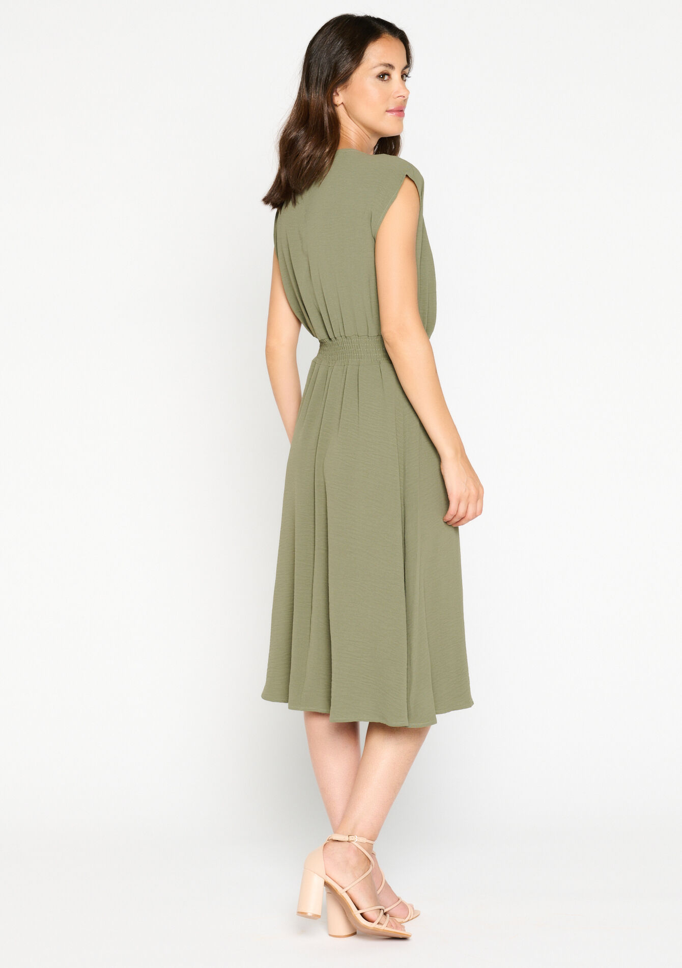 Robe cache-coeur - KHAKI MED - 08602001_4327