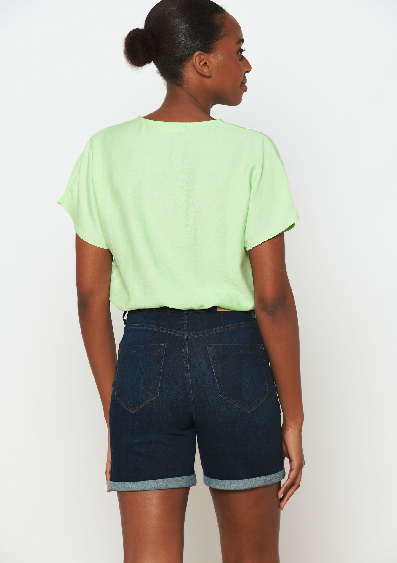 Short en jean - DARK BLUE - 22000514_0501