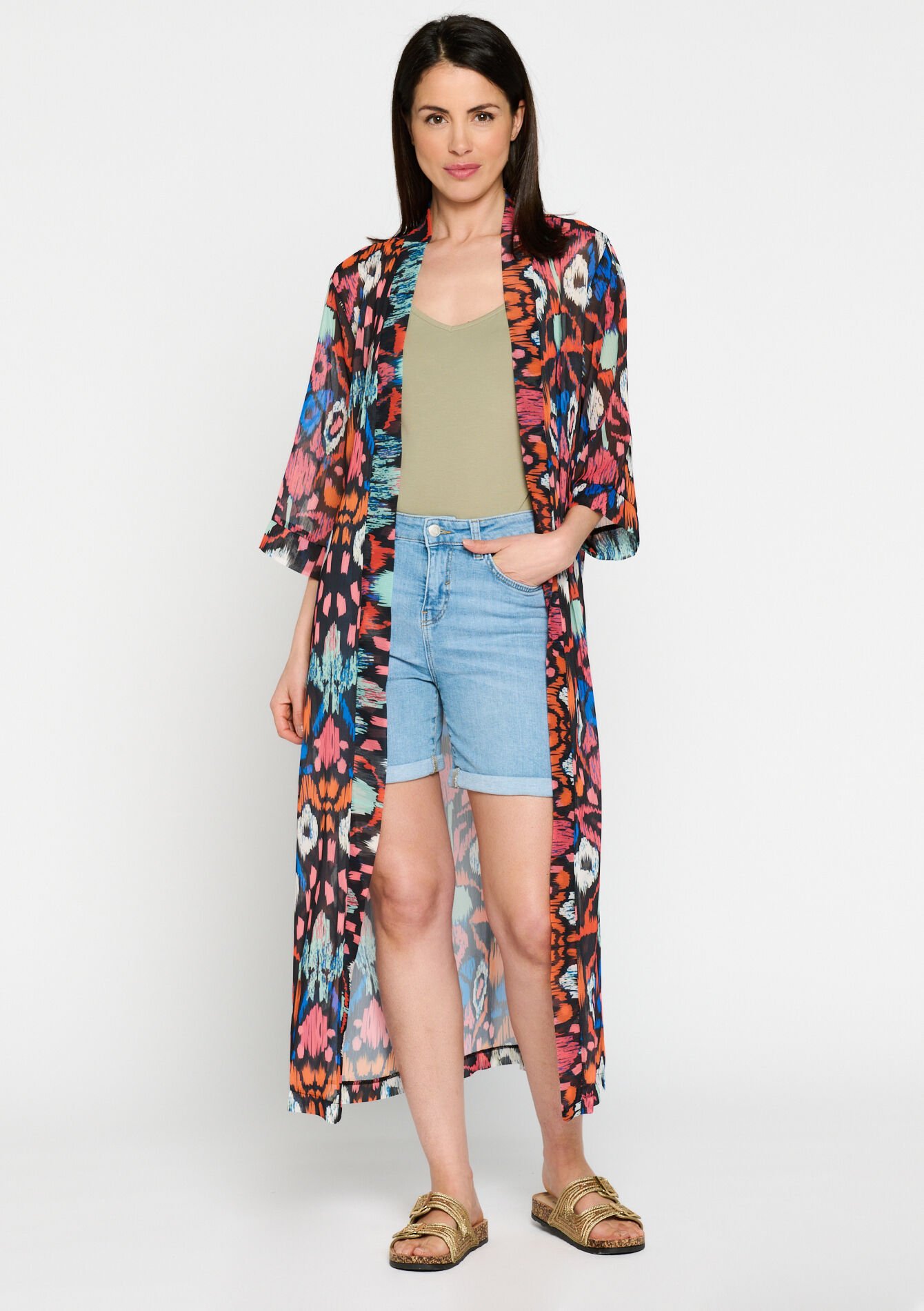 Lange kimono - BLACK - 09100800_1119