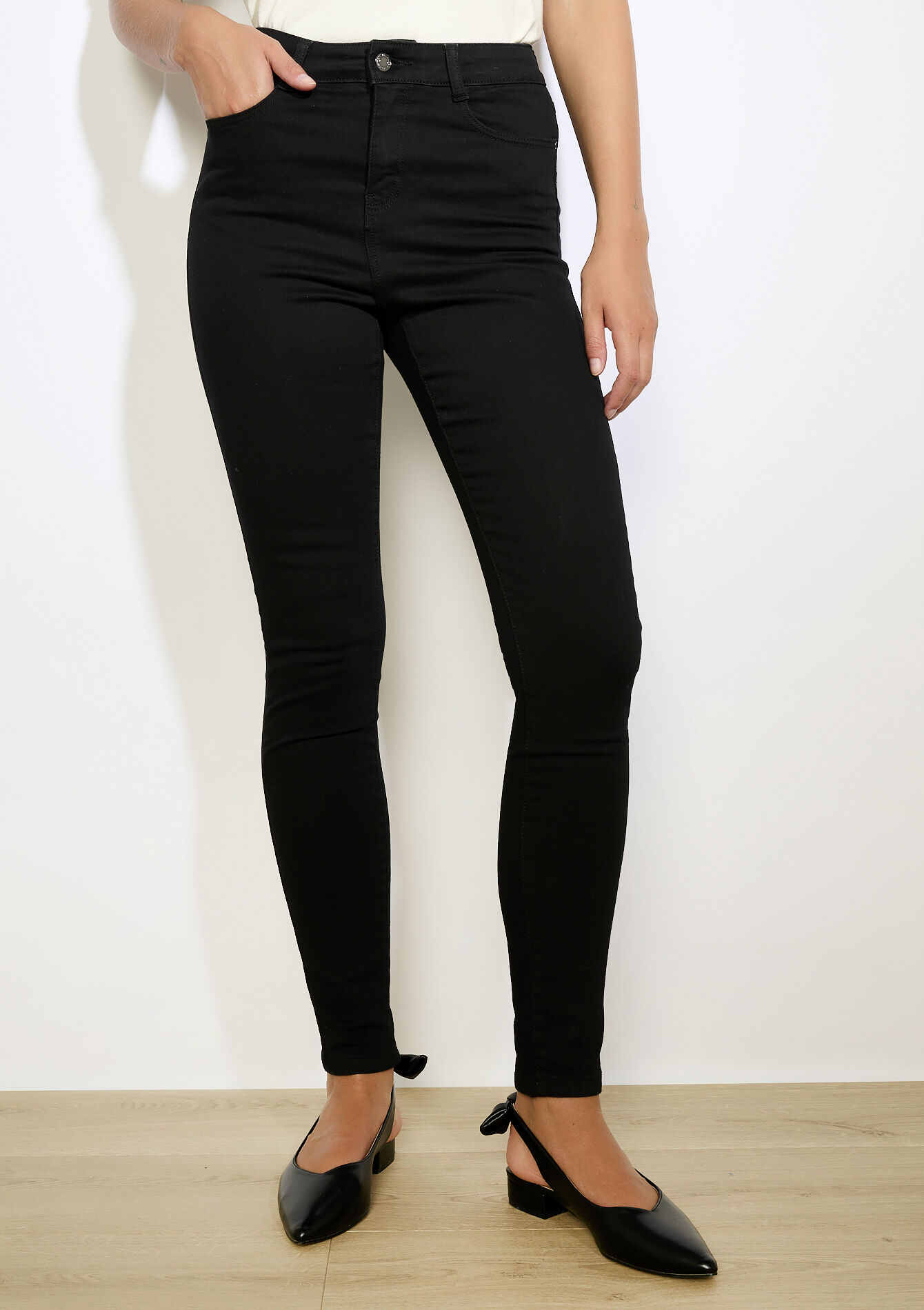 High-rise skinny jeans, High-rise skinny jeans - BLACK - 22000596_1119