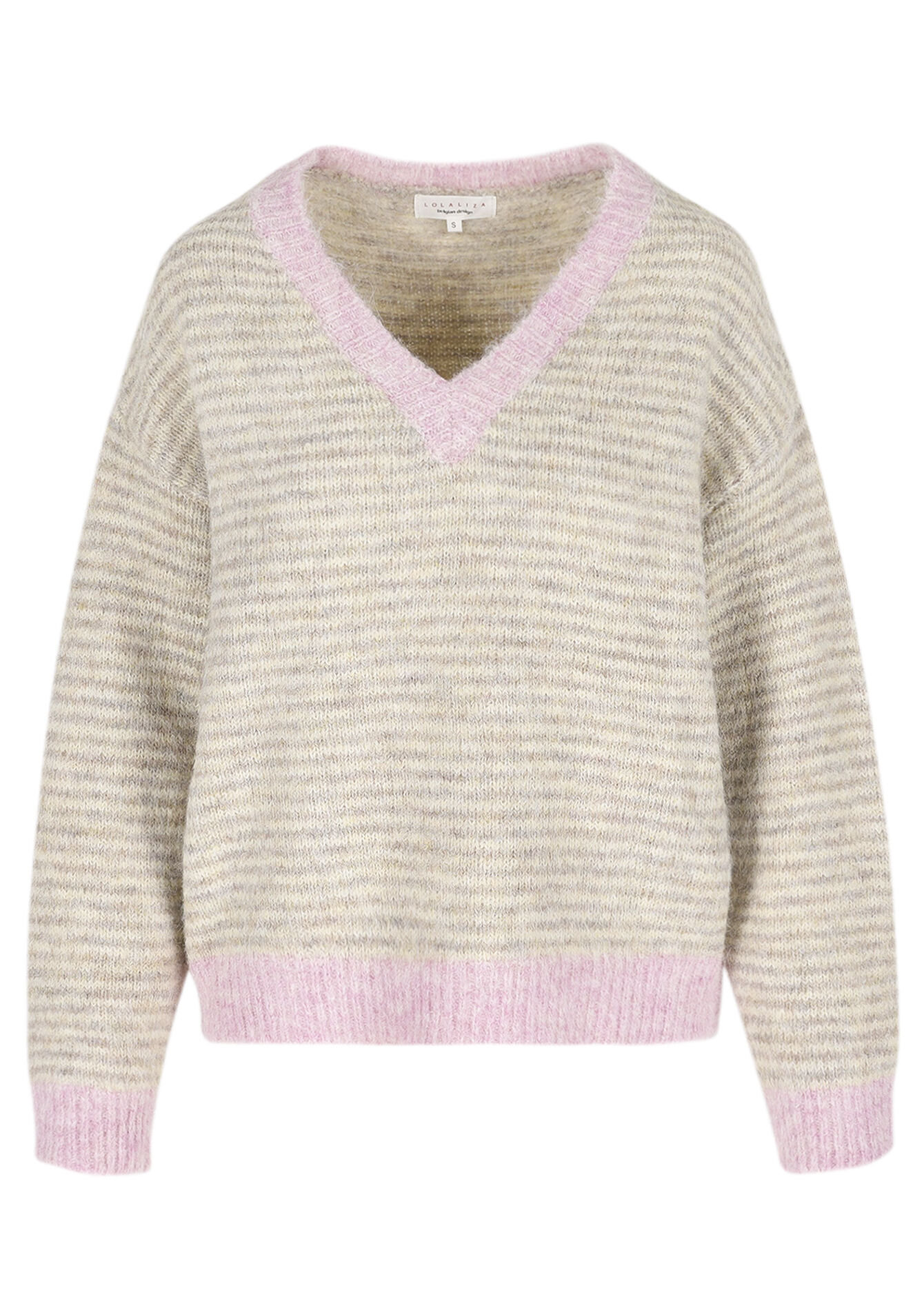 Pull col v doux - LIGHT TAUPE - 04007050