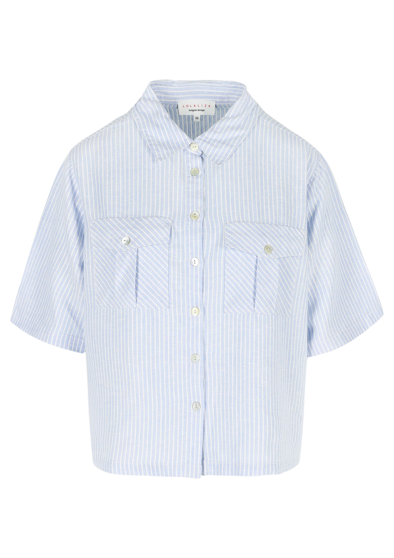 Gestreept oversized hemd - OFFWHITE - 1116089