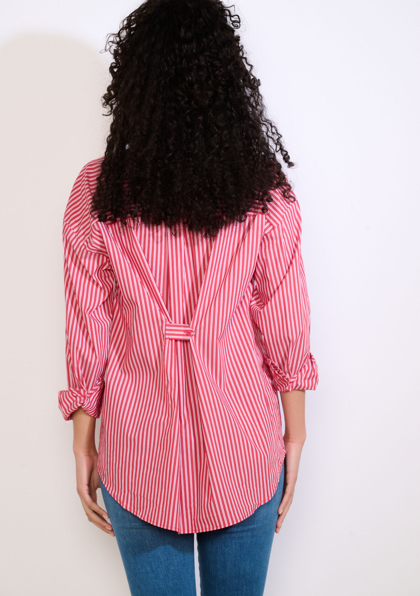 Gestreept katoenen hemd - RED PAPRIKA - 05703031_1293