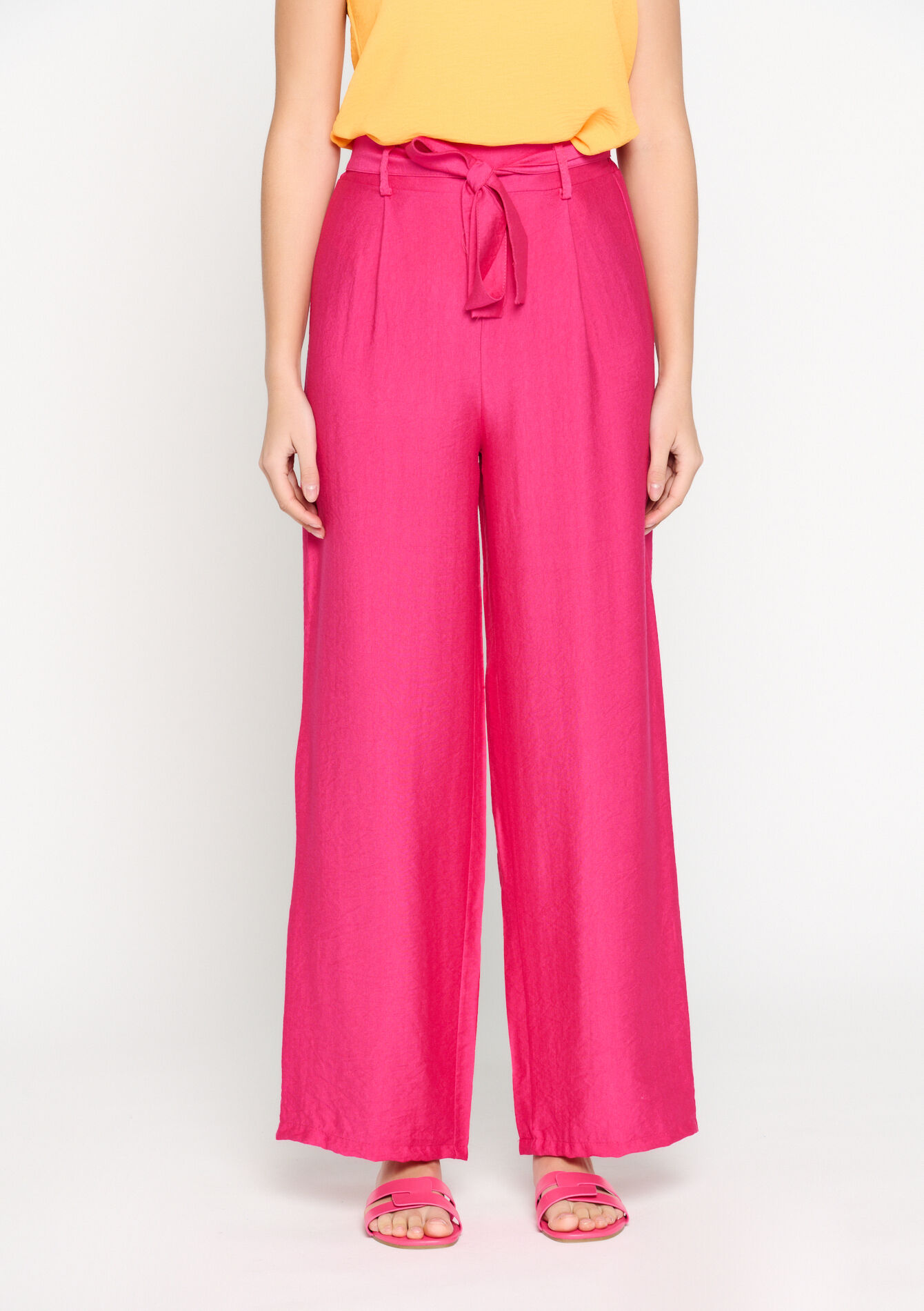 Wide-leg trousers, Wide-leg trousers - PINK FUSHIA - 06600759_5722