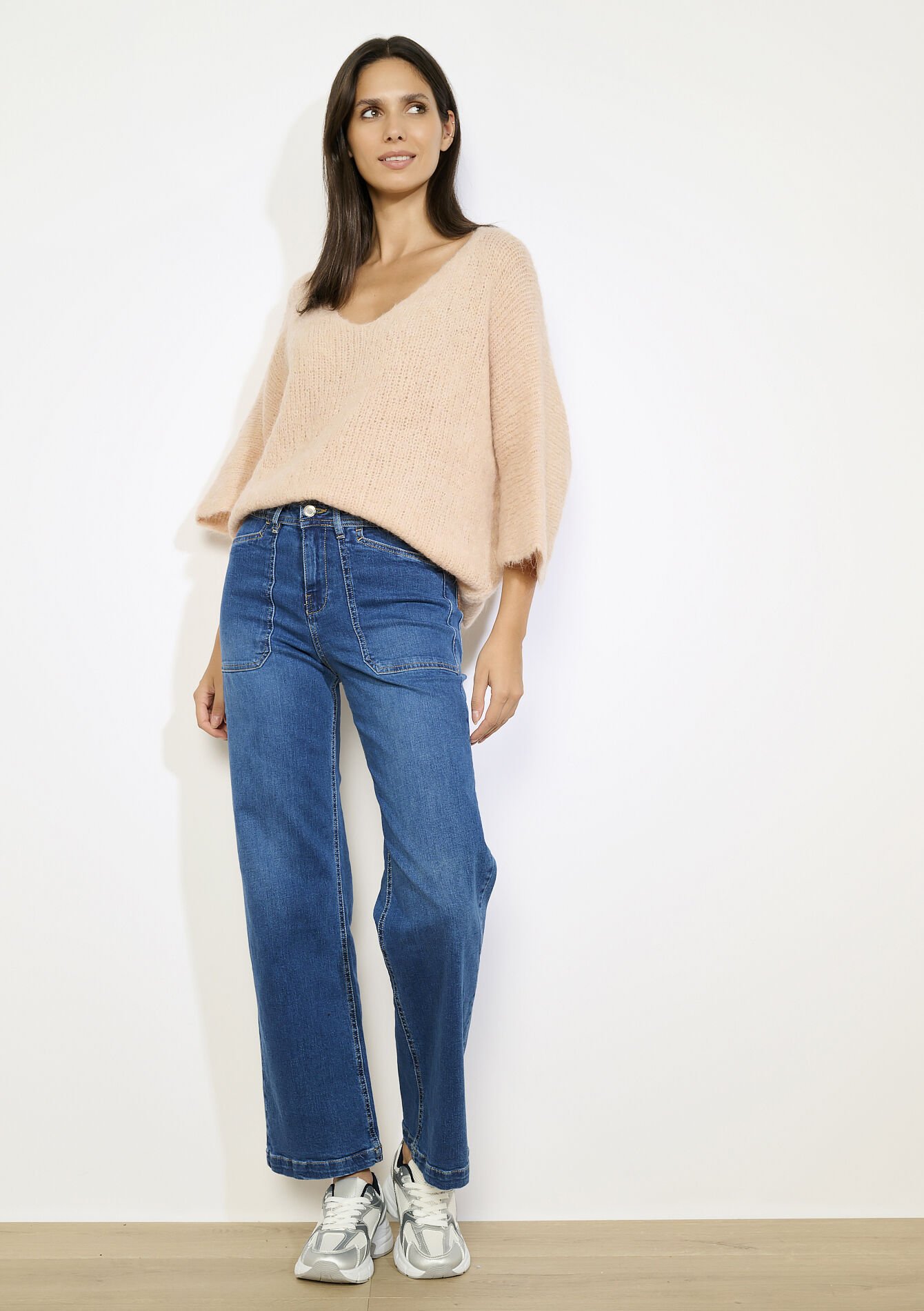 Luchtige gebreide trui, Luchtige gebreide trui - COSMETIC PINK - 04007061_5733