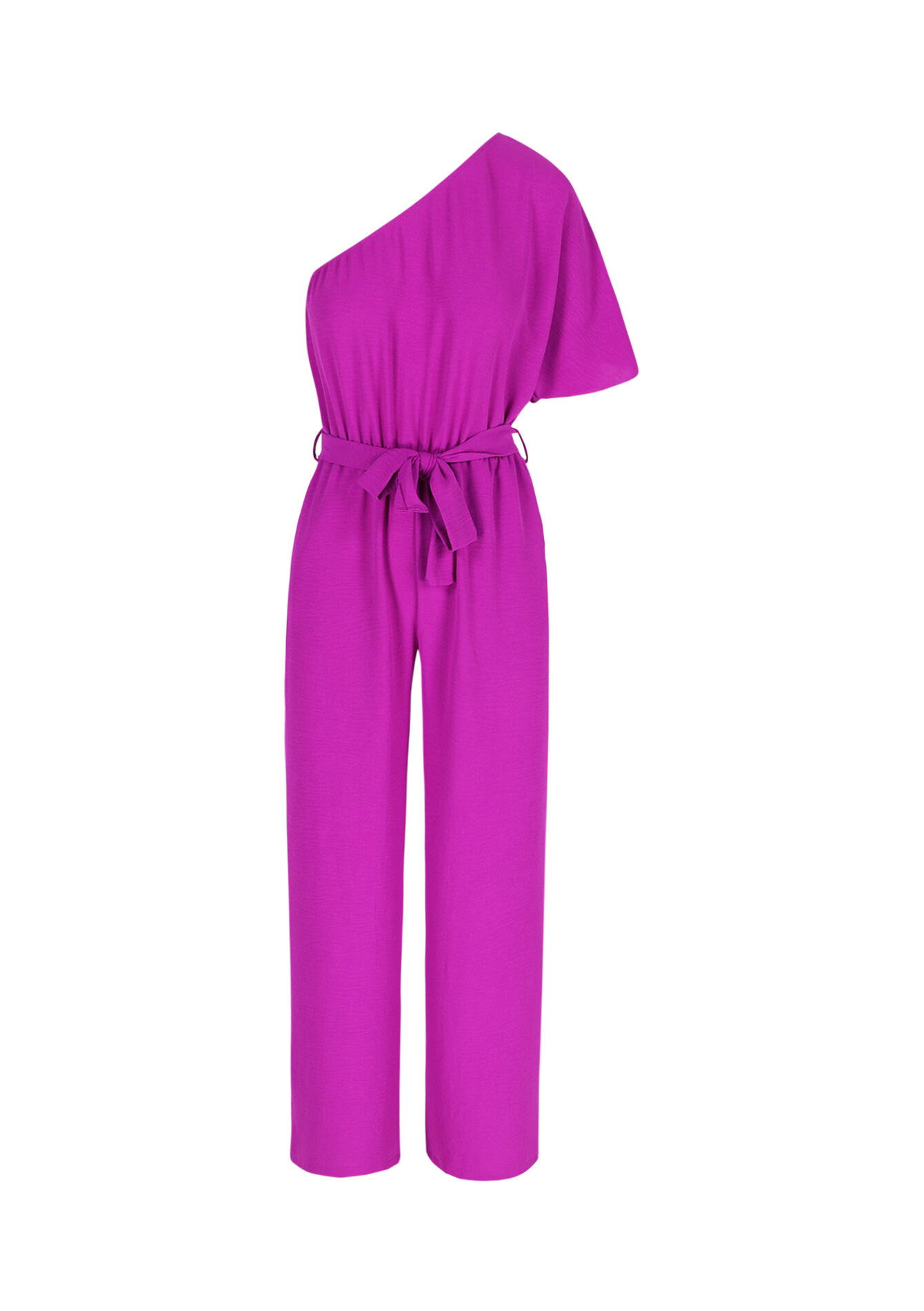 Asymmetrische jumpsuit met volantmouw - VIOLINE - 06004621_2576