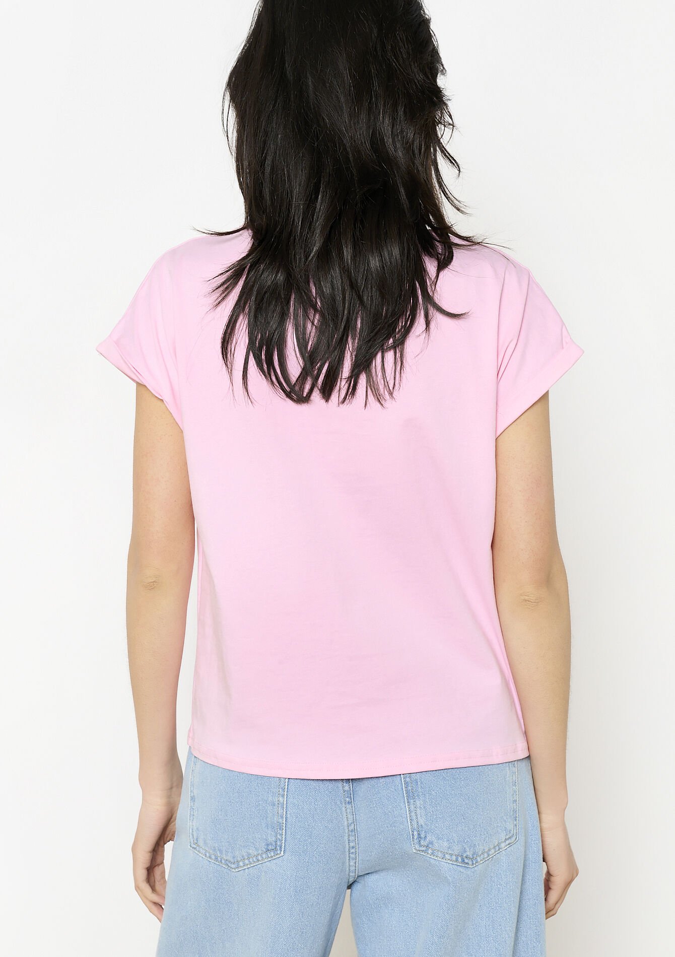 Glitter palm t-shirt, Glitter palm t-shirt - PINK BUBBLEGUM - 02301783_1477