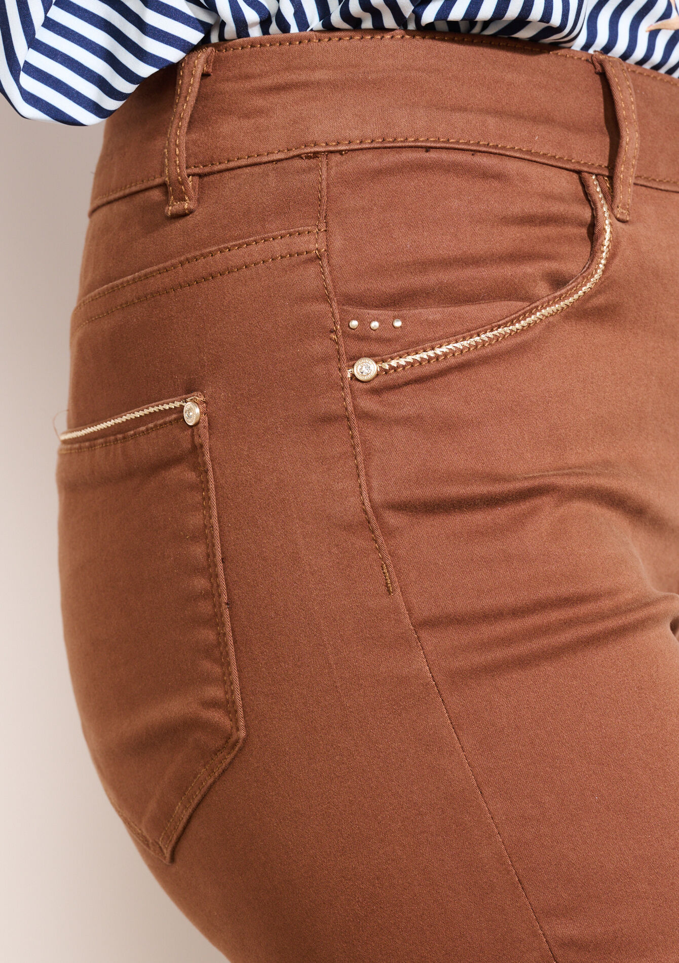 Elegante flared broek, Elegante flared broek - CARAMEL - 06004598_1953