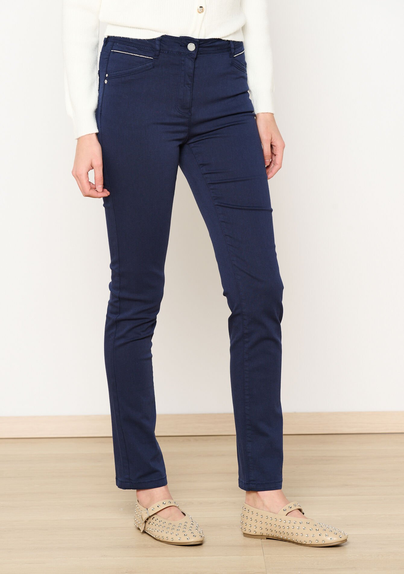 Slimfit pants, Slimfit pants - NAVY BASIC - 06004562_2723