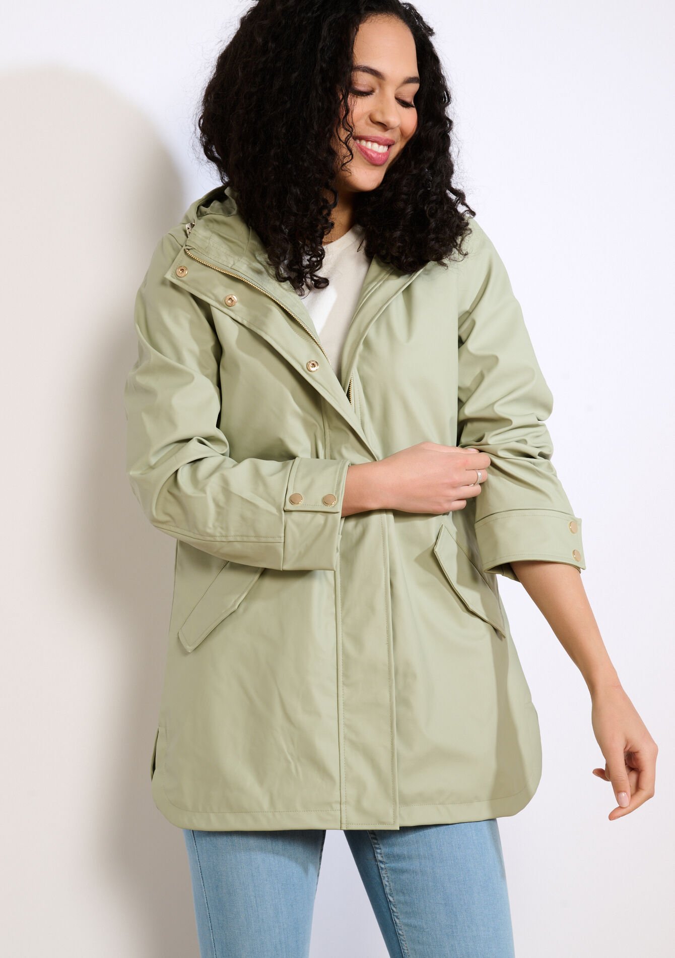 Parka légère à capuche - KHAKI FADED - 23000793_4326