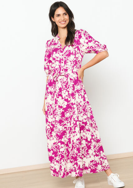 Maxi-jurk met bloemenprint - VIOLINE - 08602201_2576