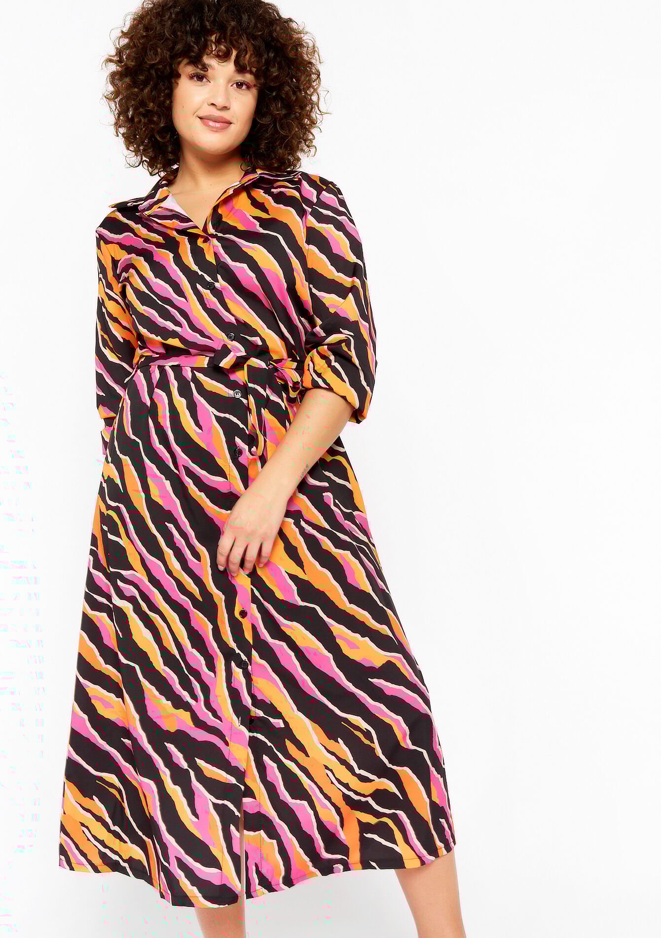 Hemdjurk met zebraprint - BLACK - 08601866