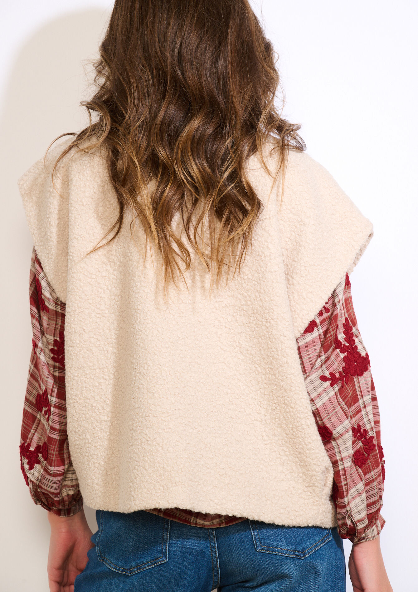 Mouwloos teddy gilet, Mouwloos teddy gilet - LT BEIGE - 09001507_2527