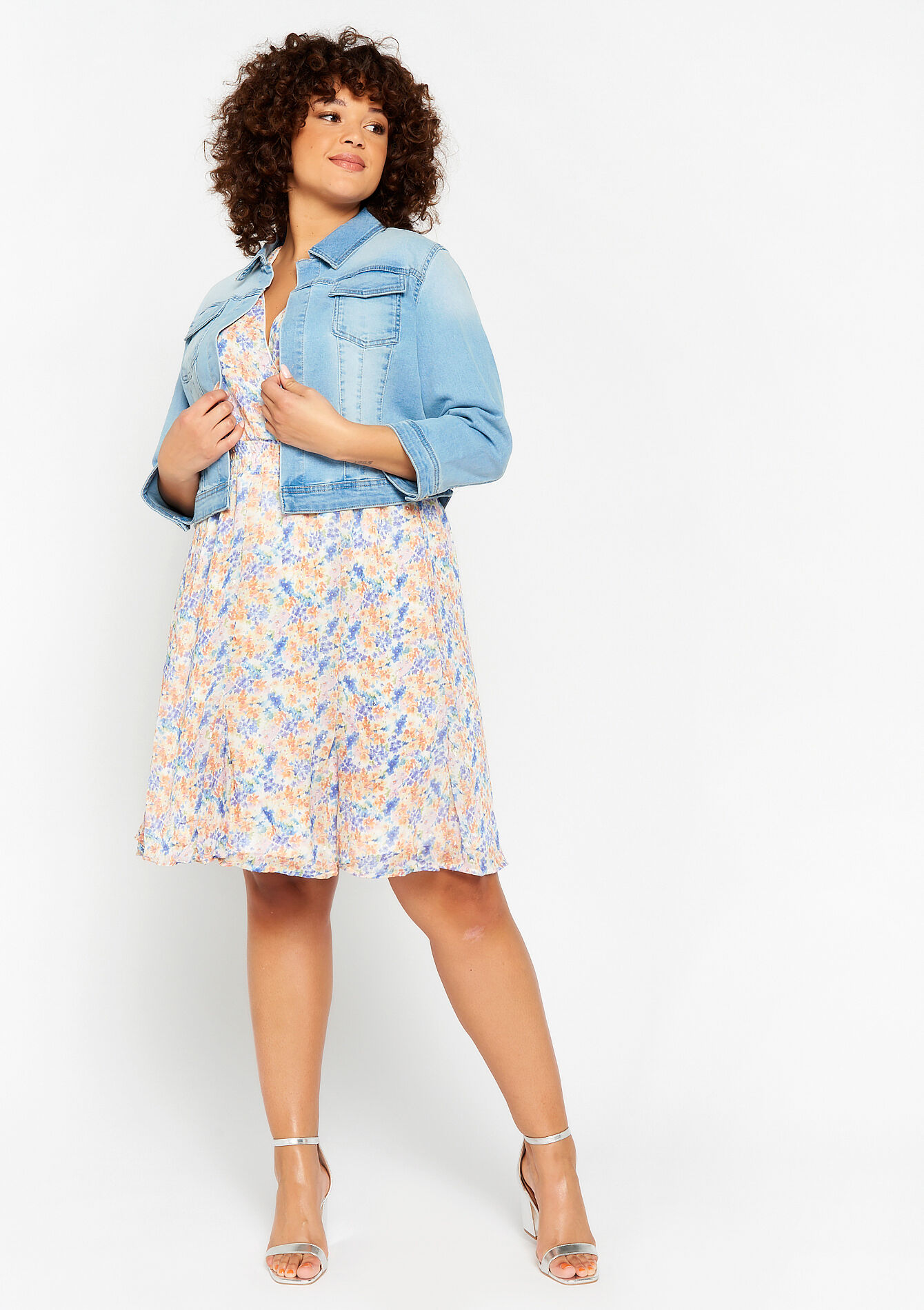 Jeans jacket, Jeans jacket - BLUE BLEACHED - 09100676_0502