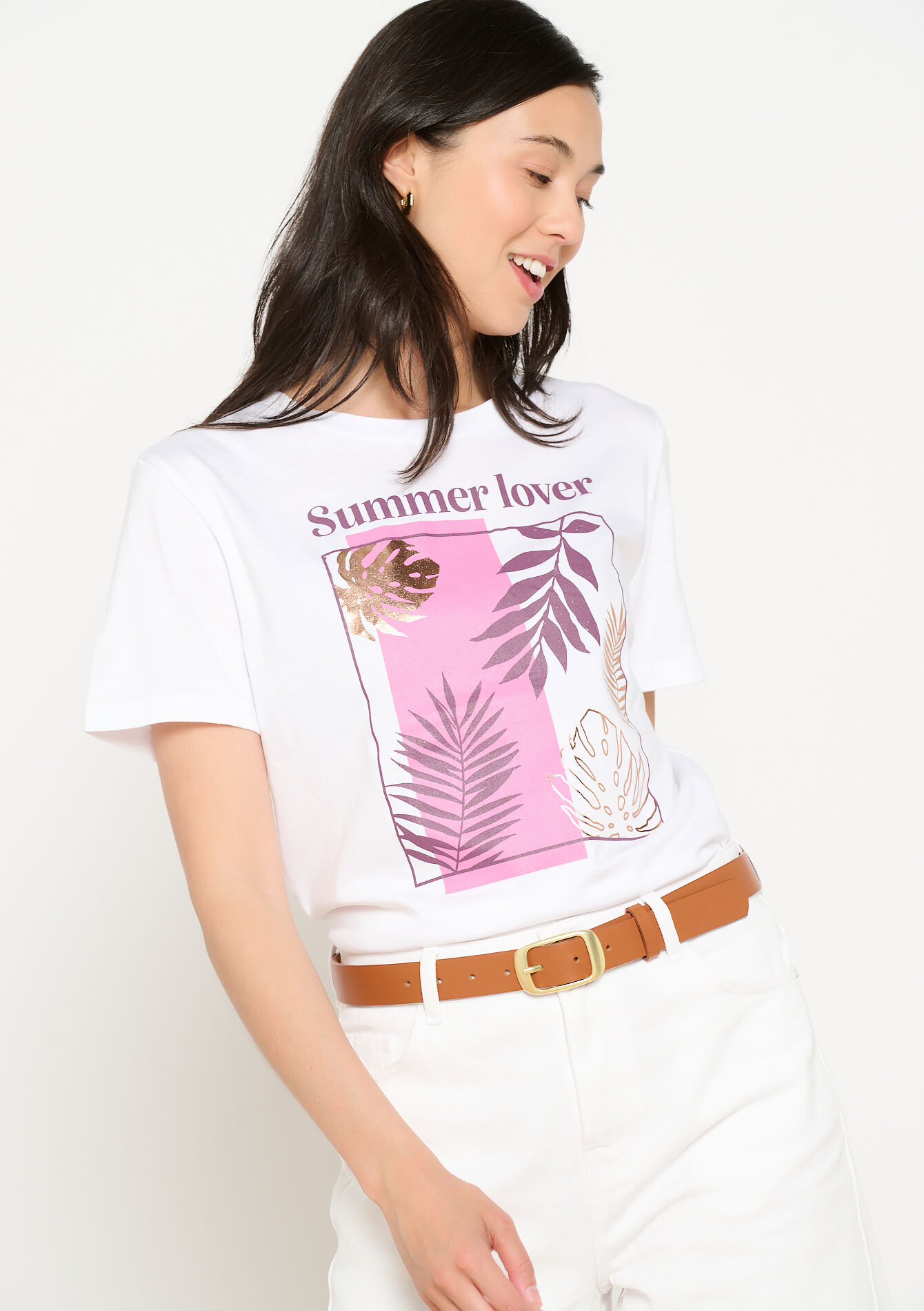 Soft slogan T-shirt, Soft slogan T-shirt - OFFWHITE - 02301734