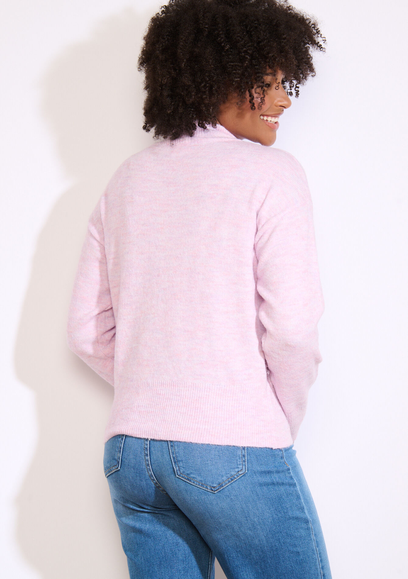 Zachte trui met col - LIGHT PINK - 04006914_1303