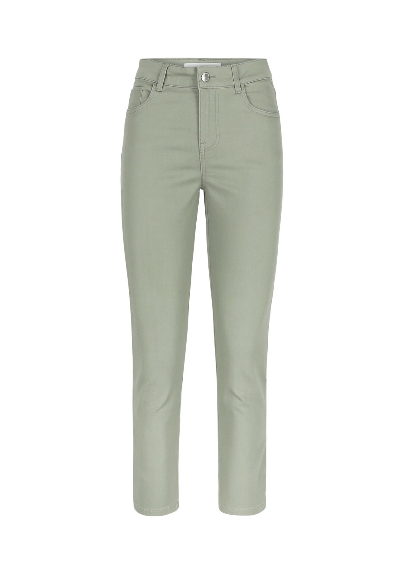 Slim enkellange broek - KHAKI FADED - 06004656_4326