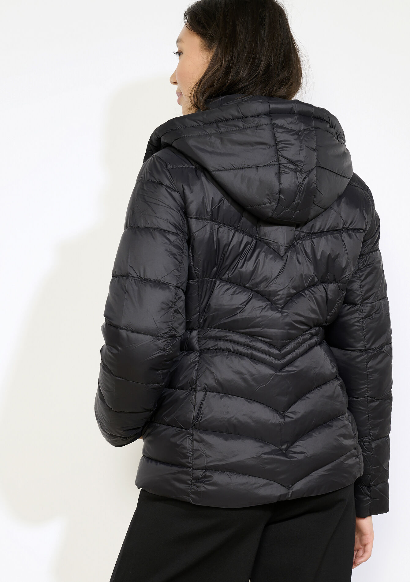 Doudoune courte zippée, Doudoune courte zippée - BLACK - 23000752_1119