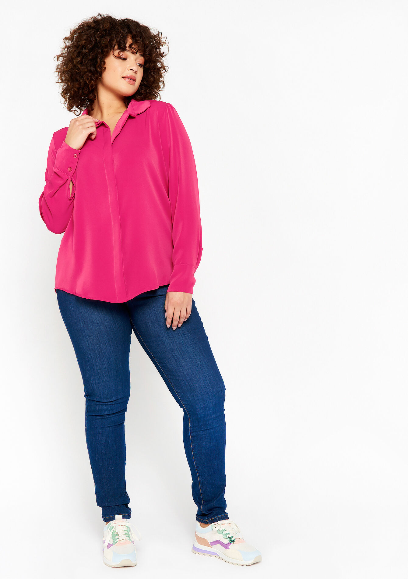 Plain shirt, Plain shirt - FUCHSIA - 05702127_5626