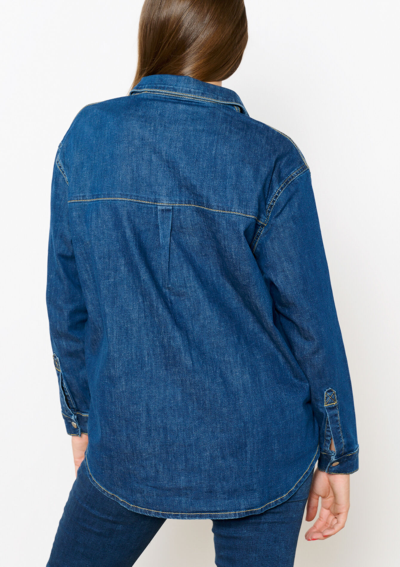 Denim shirt - MEDIUM BLUE - 05702465_0500