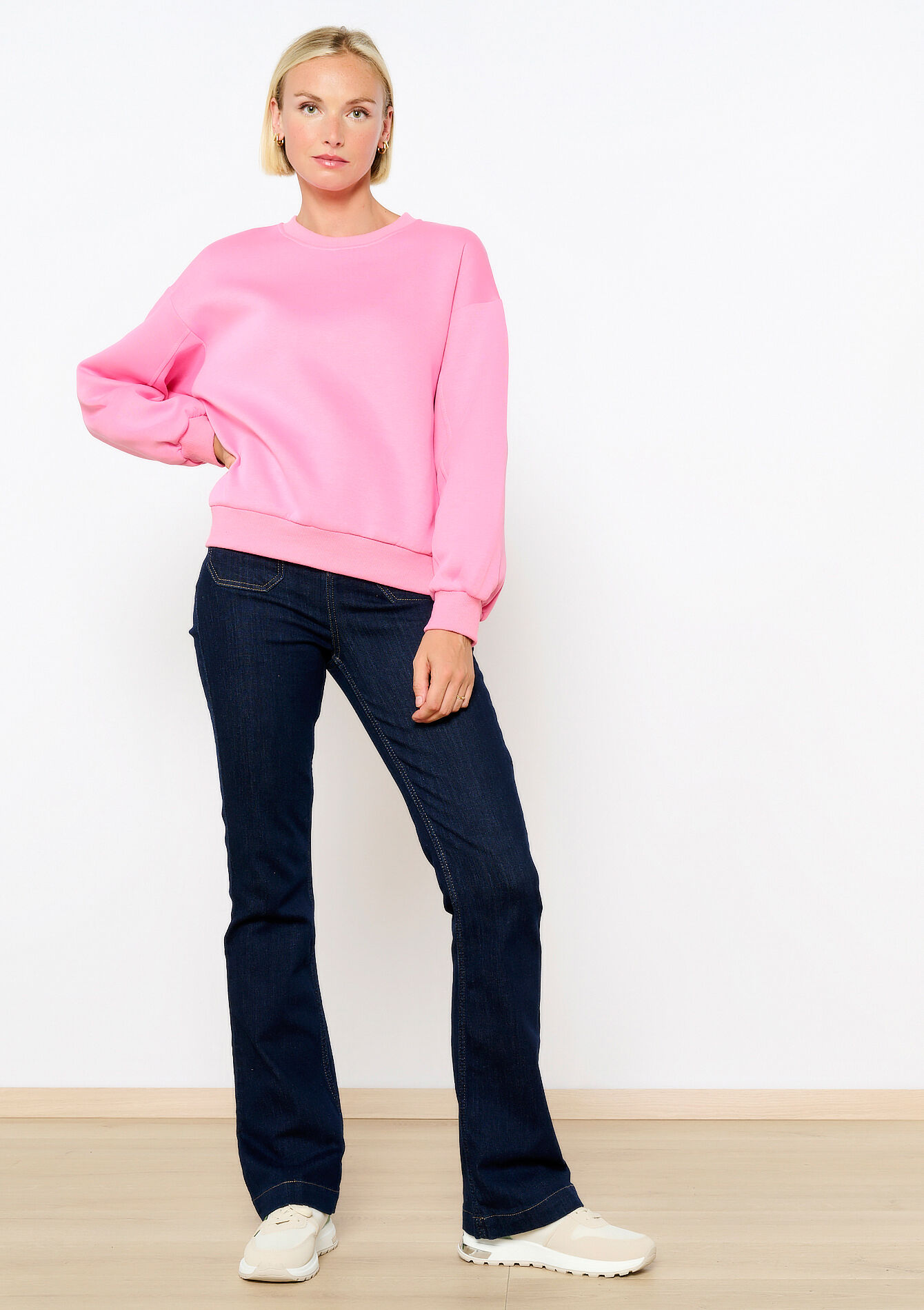 Oversized sweater - PINK BUBBLE - 03001724_2517