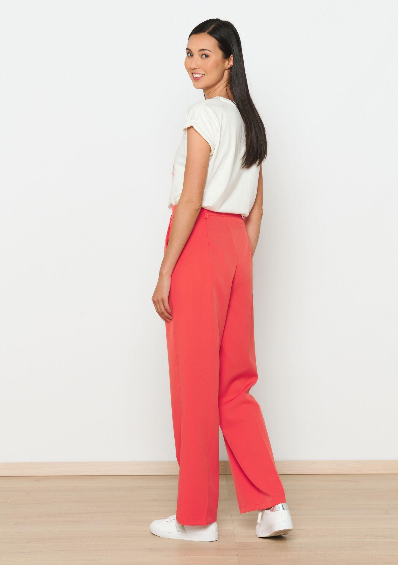 Rechte broek, Rechte broek - CORAL PINK - 06100625_1968