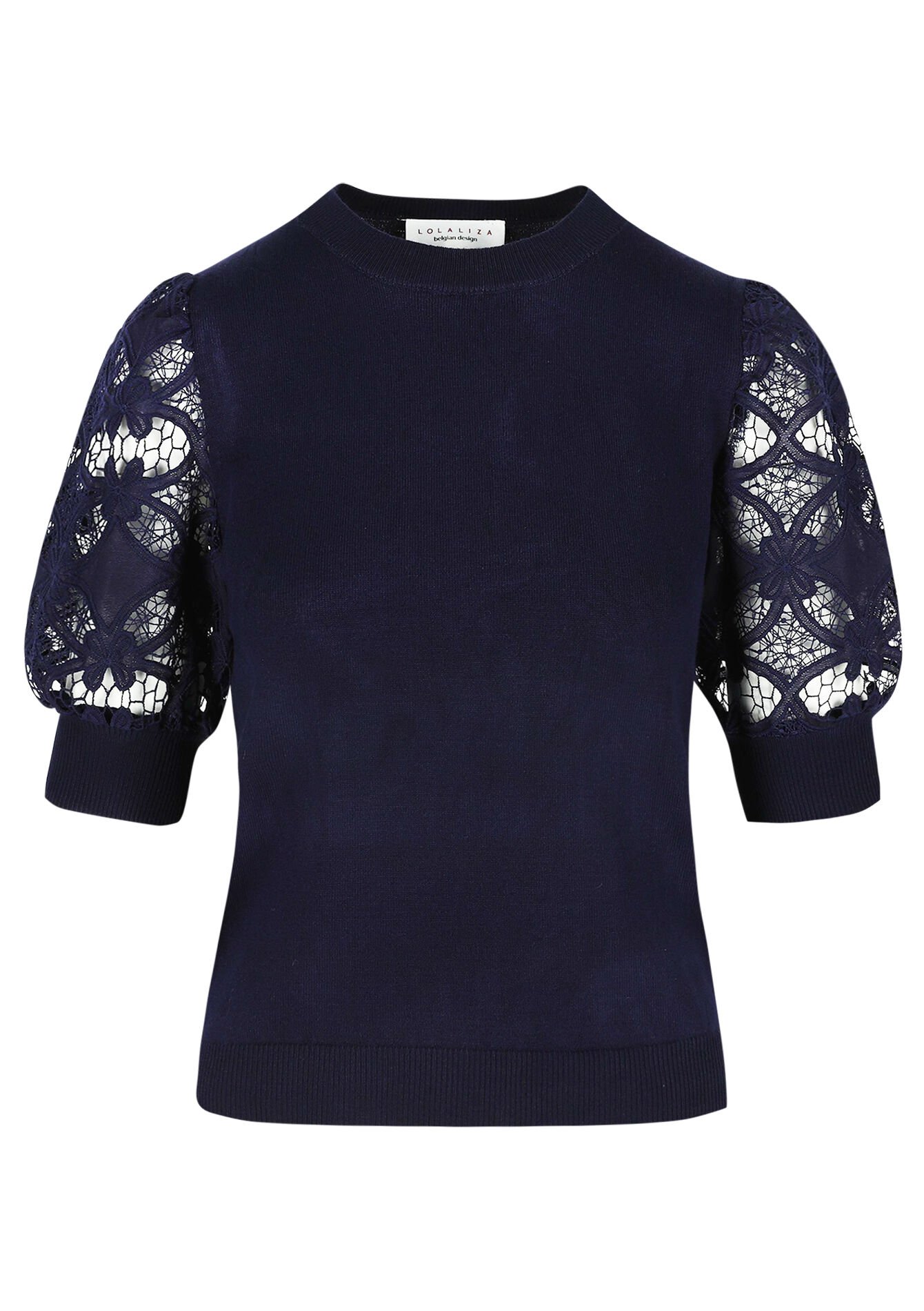 Pull manches dentelle, Pull manches dentelle - NAVY BASIC - 04006832_2723