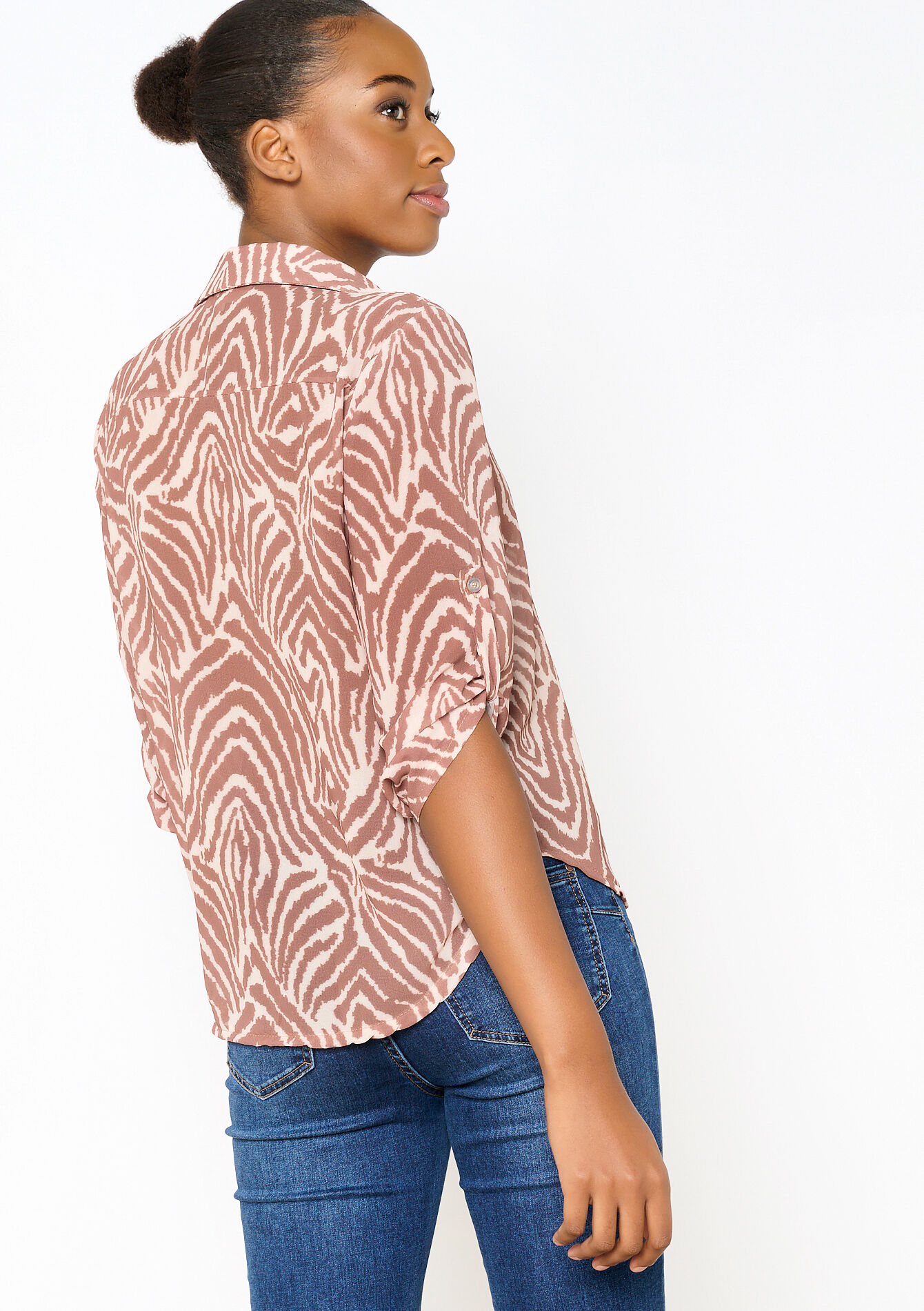 Shirt with retro print, Shirt with retro print - LT BEIGE - 05702310_2527