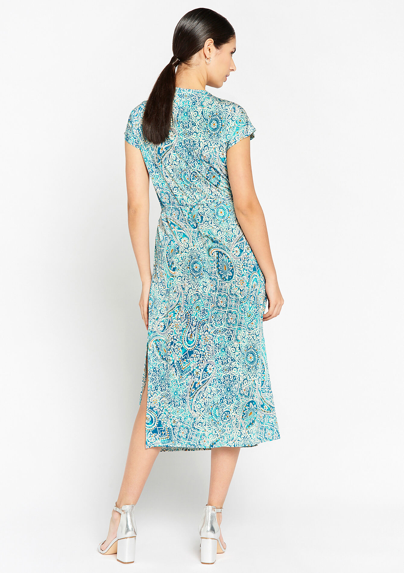 Maxi dress with paisley print - BLUE DUCK - 08601995_2922