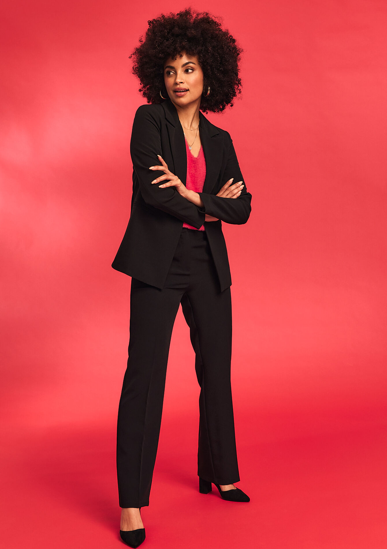 Pantalon de tailleur, Pantalon de tailleur - BLACK - 06100505