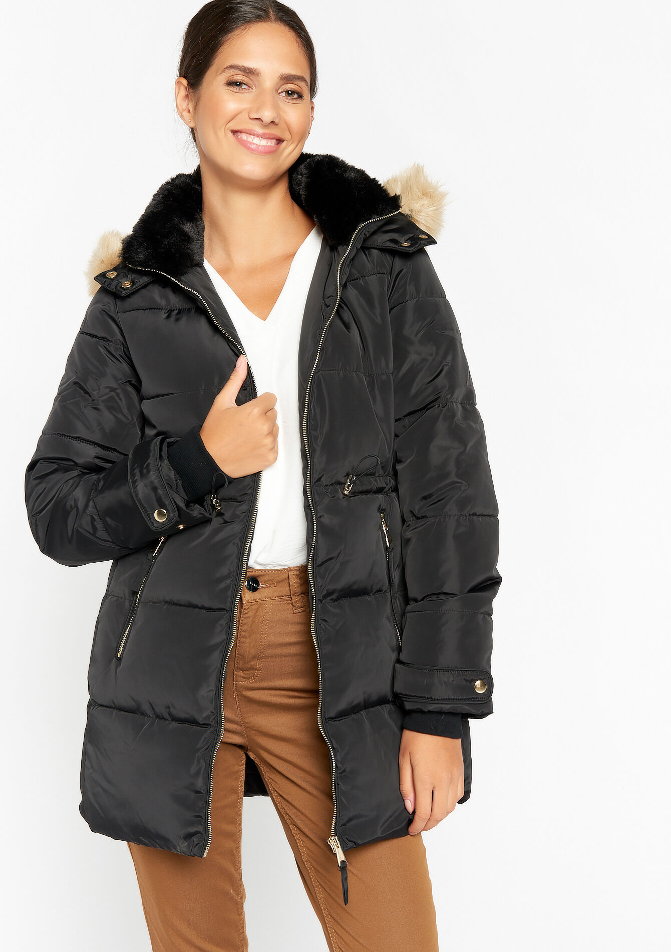 Doudoune avec capuche, Doudoune avec capuche - BLACK - 23000489_1119