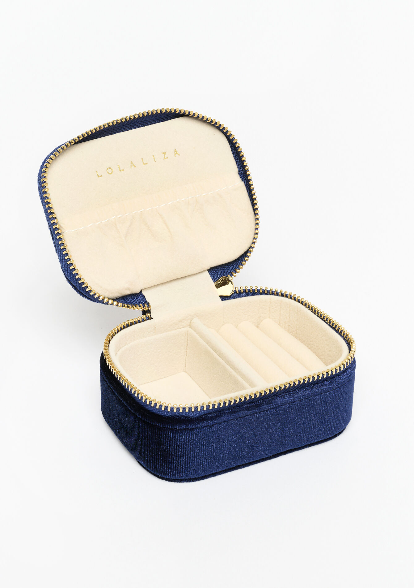 Boîte à bijoux en velours, Boîte à bijoux en velours - NAVY BLUE - 1086173