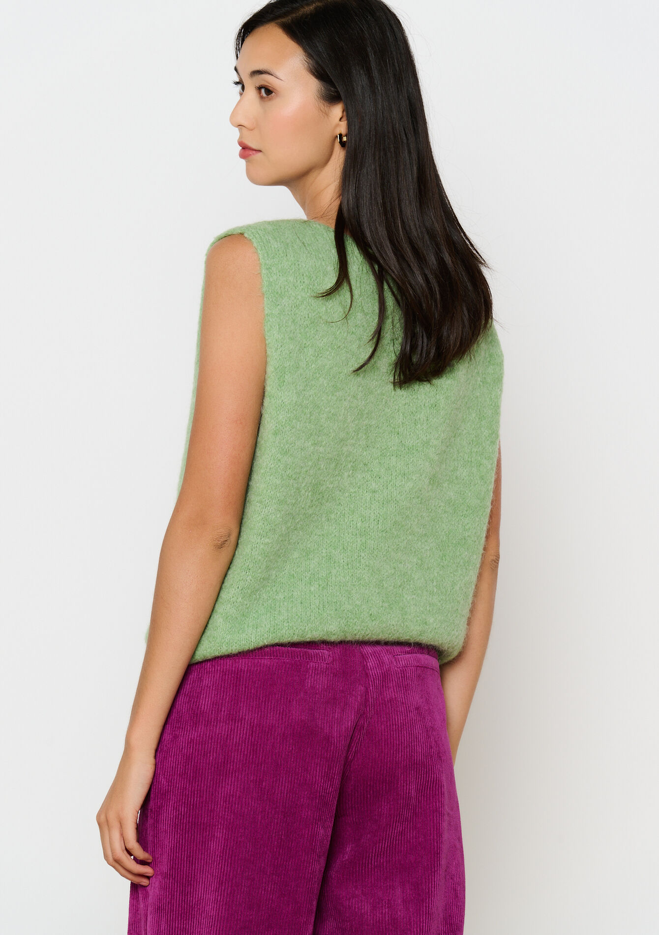 Mohair debardeur, Mohair debardeur - LIGHT GREEN PASTEL - 04006687_1822