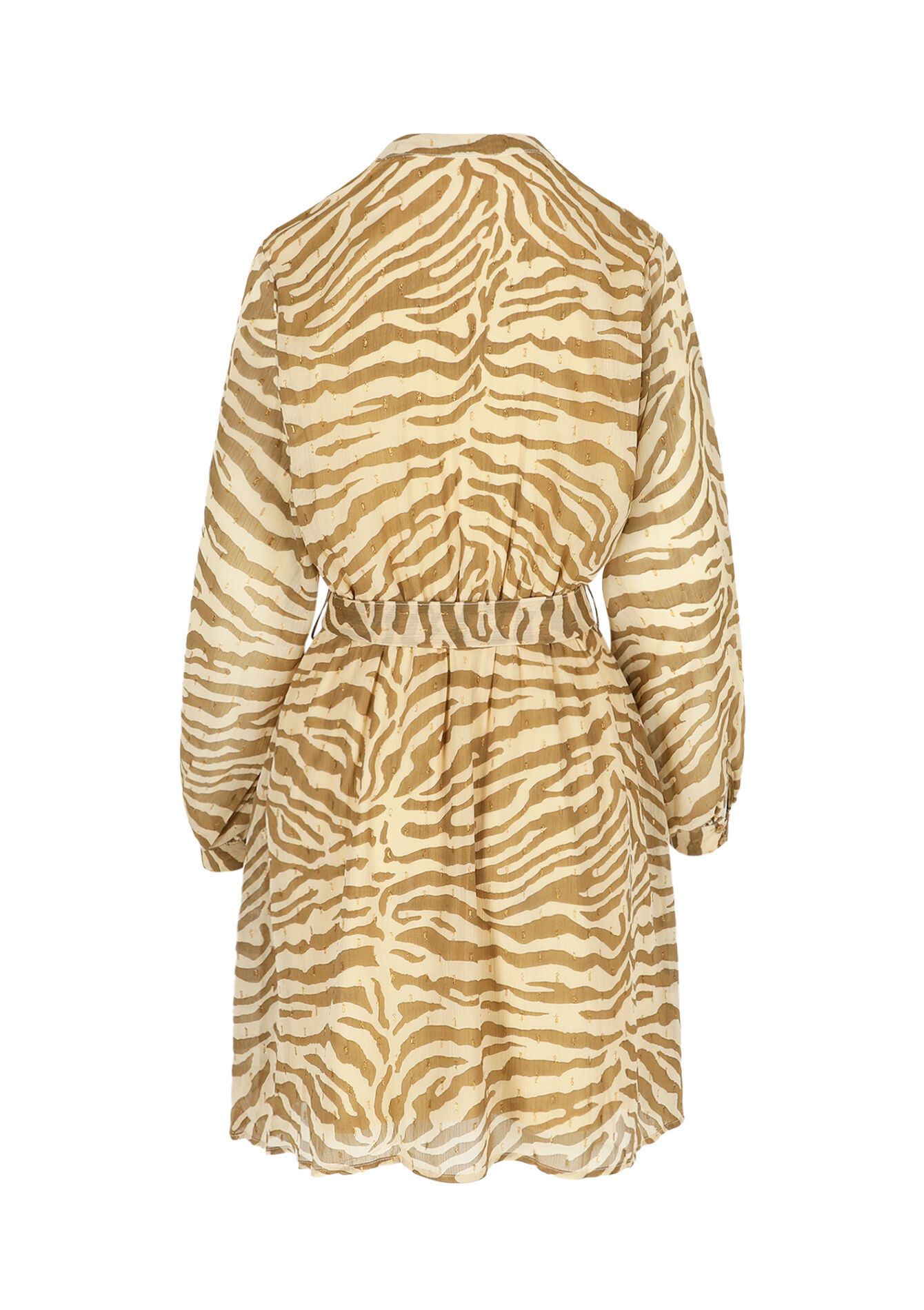 Robe courte imprimé animal, Robe courte imprimé animal - LIGHT CAMEL - 08103938_3814