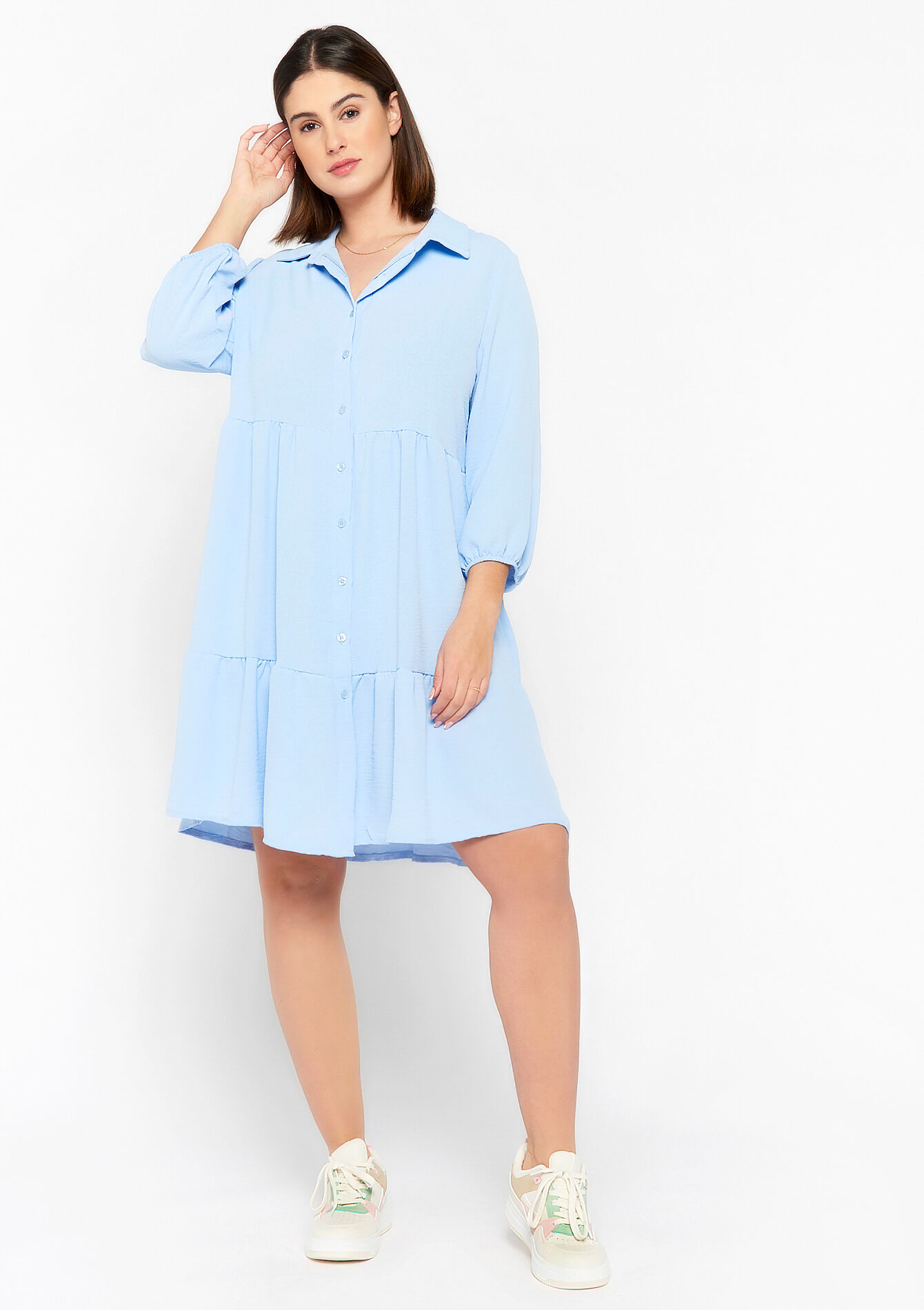 Babydoll dress - PASTEL BLUE - 08103164_751