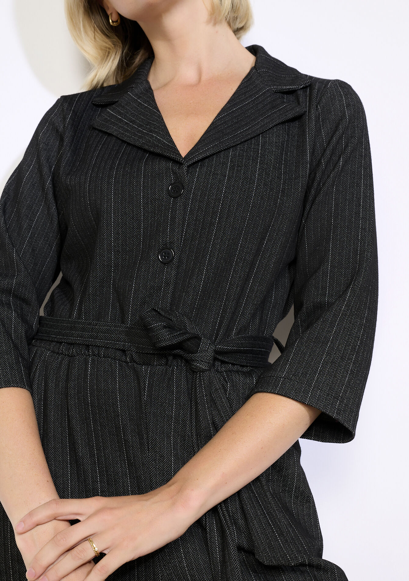 Vloeiende tailored jumpsuit, Vloeiende tailored jumpsuit - BLACK - 06004683_1119