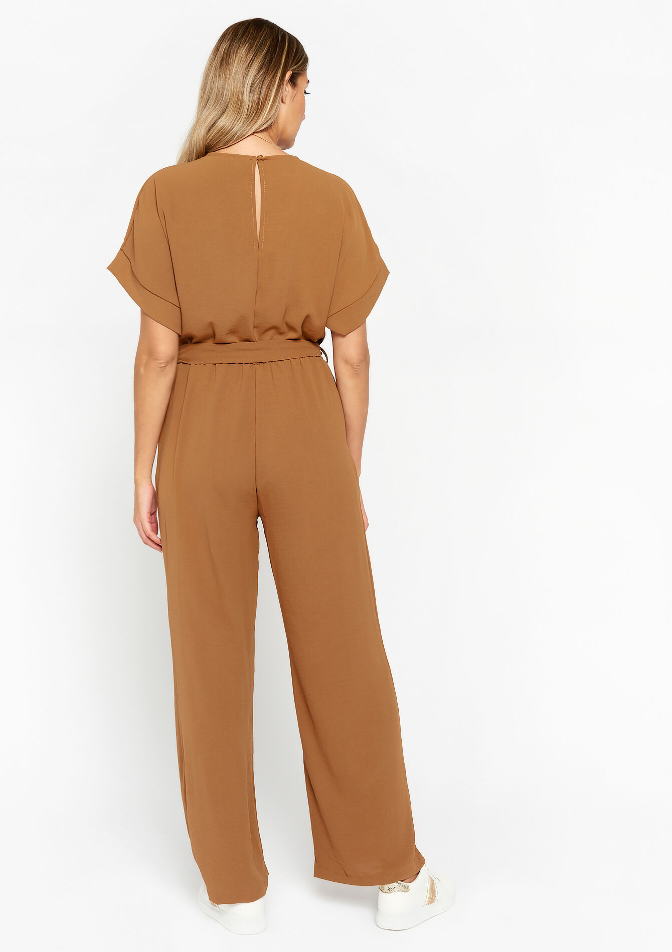 Jumpsuit with kimono look, Jumpsuit with kimono look - CARAMEL - 06004440_1953