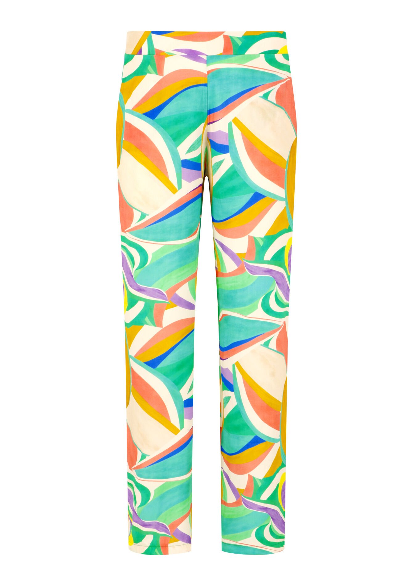 Broek met grafische print - MINT GREEN - 1079794
