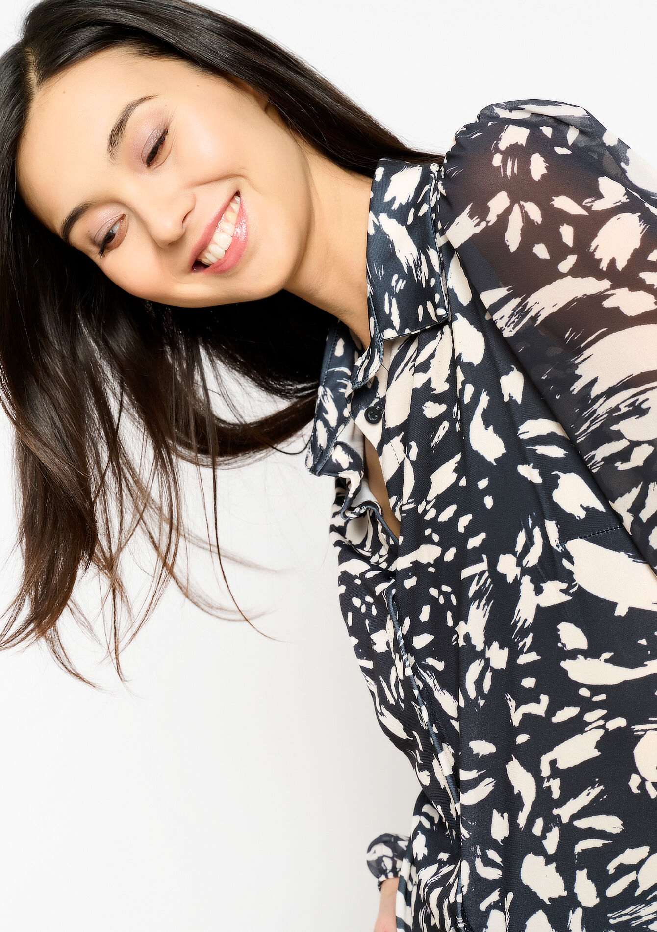 Blouse met print, Blouse met print - VANILLA WHITE - 02400298_1013