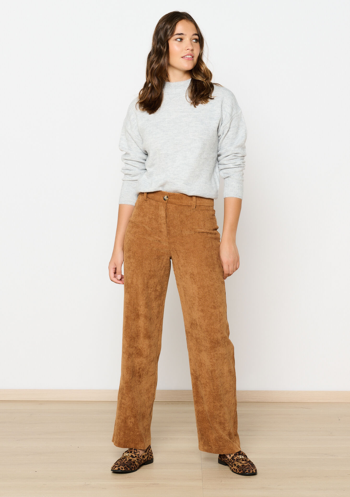 Corduroy broek - CARAMEL - 06100657_1953