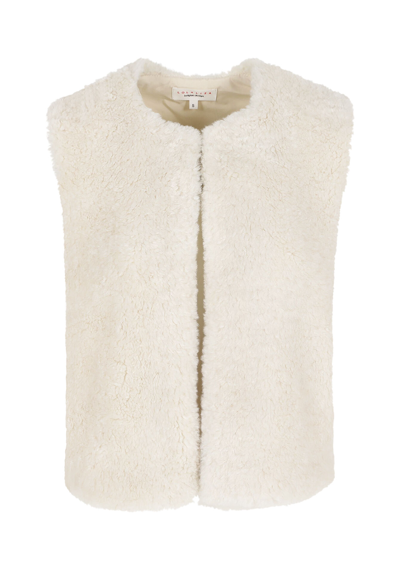Gilet sans manches bouclette, Gilet sans manches bouclette - OFFWHITE - 09001471_1001
