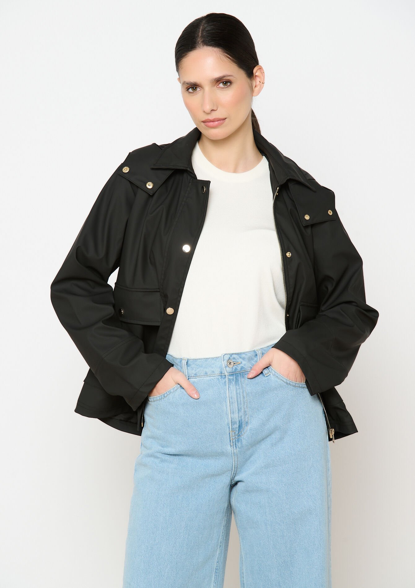 Coated parka, Coated parka - BLACK - 23000723_1119