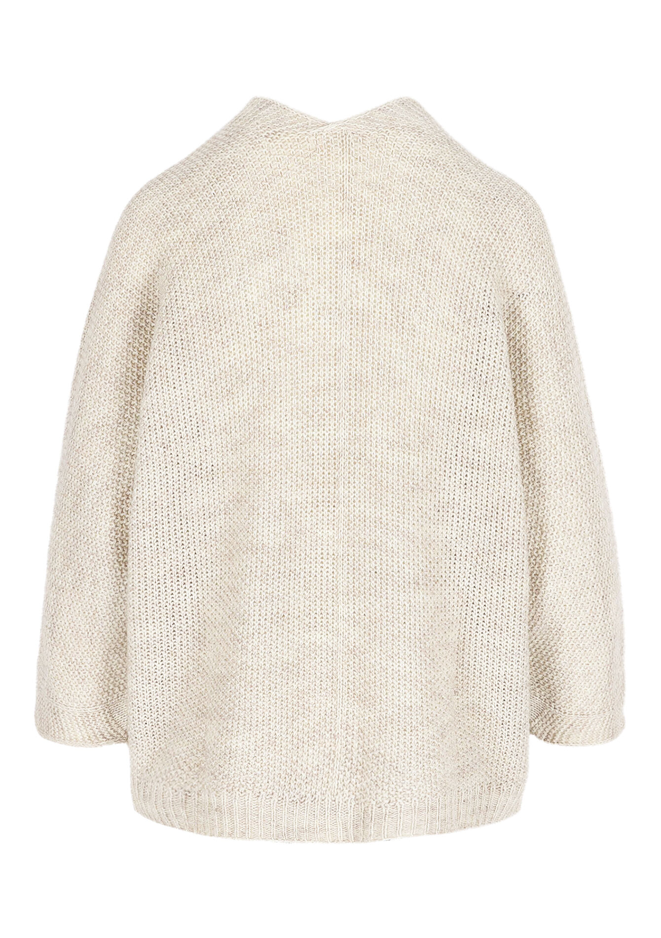 Openvallende gebreide vest, Openvallende gebreide vest - LT BEIGE - 04101369_2527