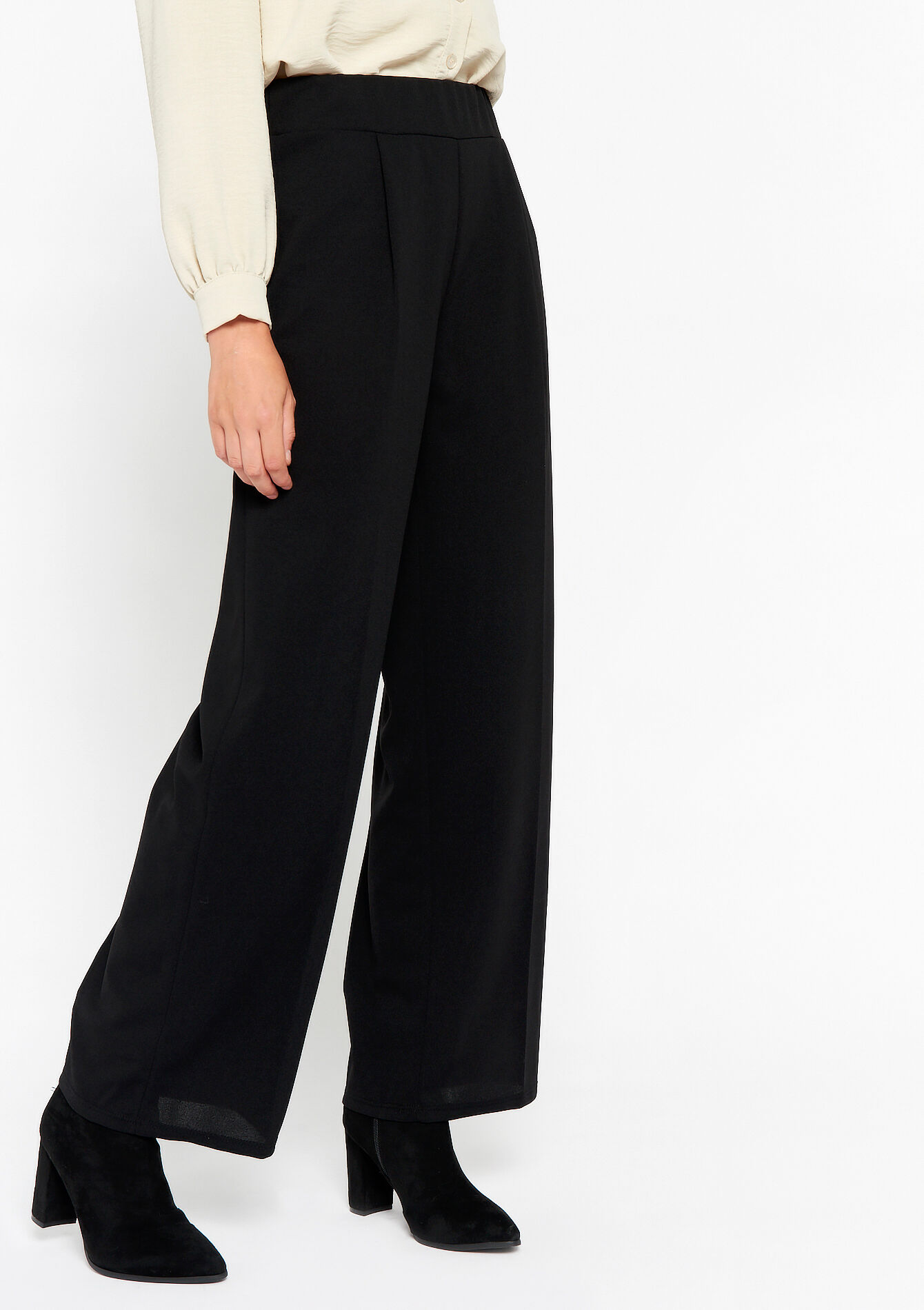 Wijde broek, Wijde broek - BLACK - 06600785_1119