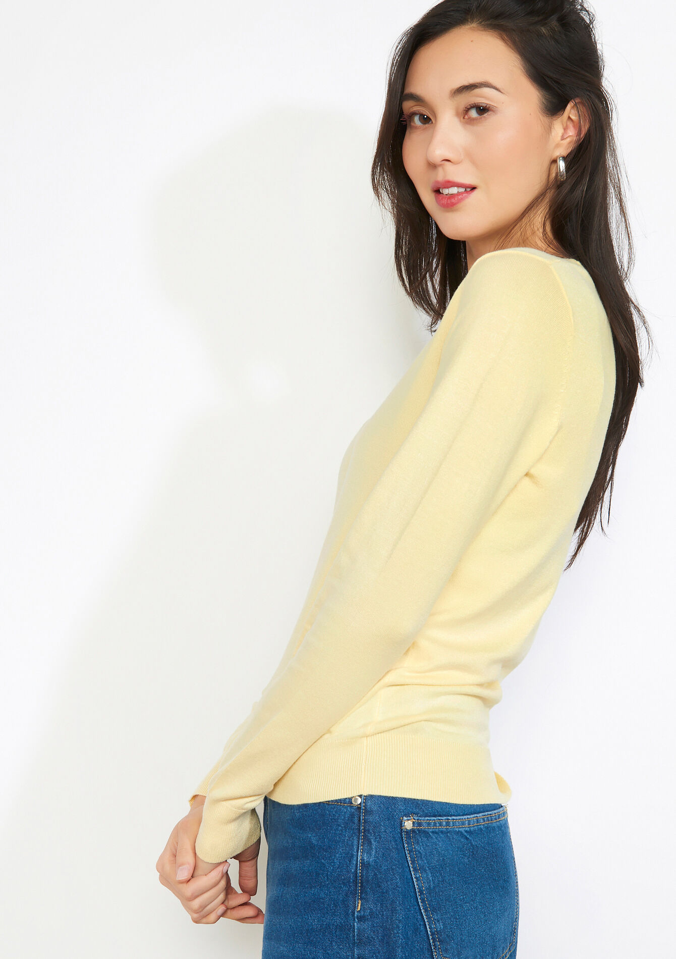 Pull col rond fin - YELLOW SUN - 04007019_5007