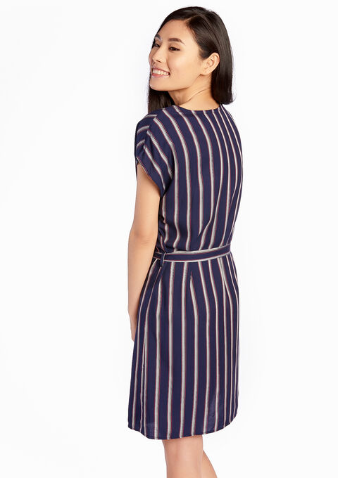 Jurk Met Verticale Streep Lolaliza