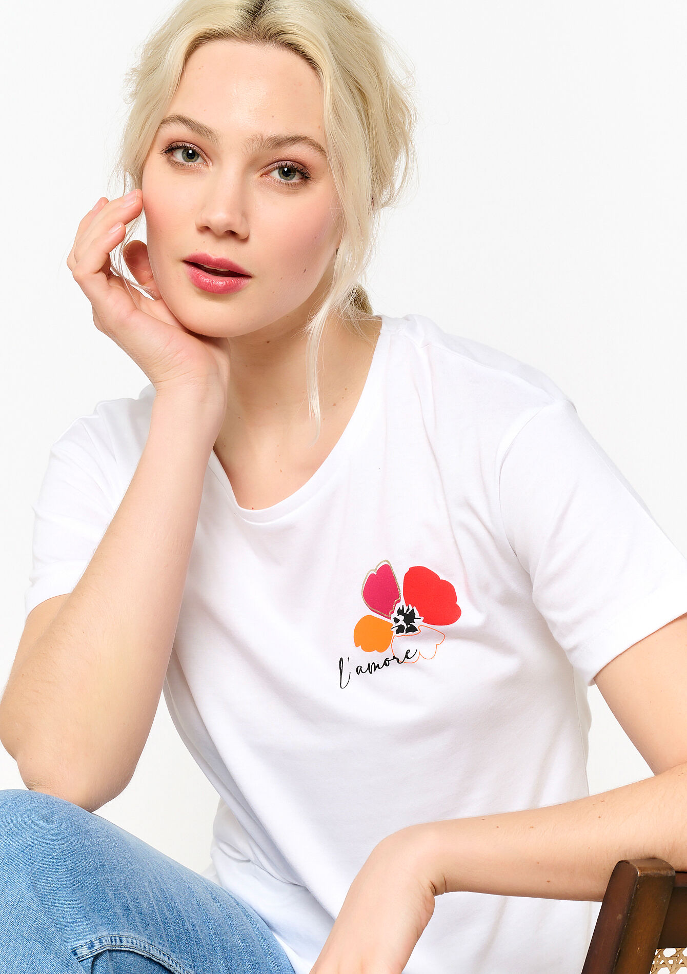 T-shirt avec illustration, T-shirt avec illustration - OPTICAL WHITE - 02301527_1019
