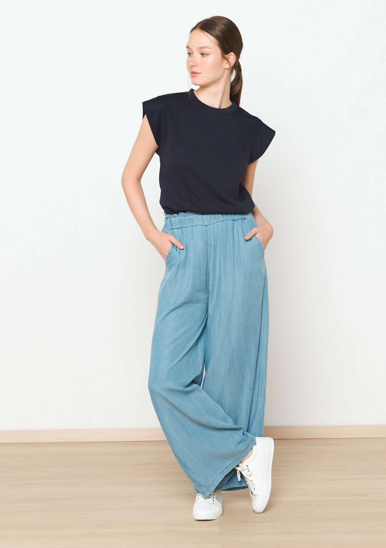 Sweat à manches courtes, Sweat à manches courtes - NAVY BASIC - 03001712_2723