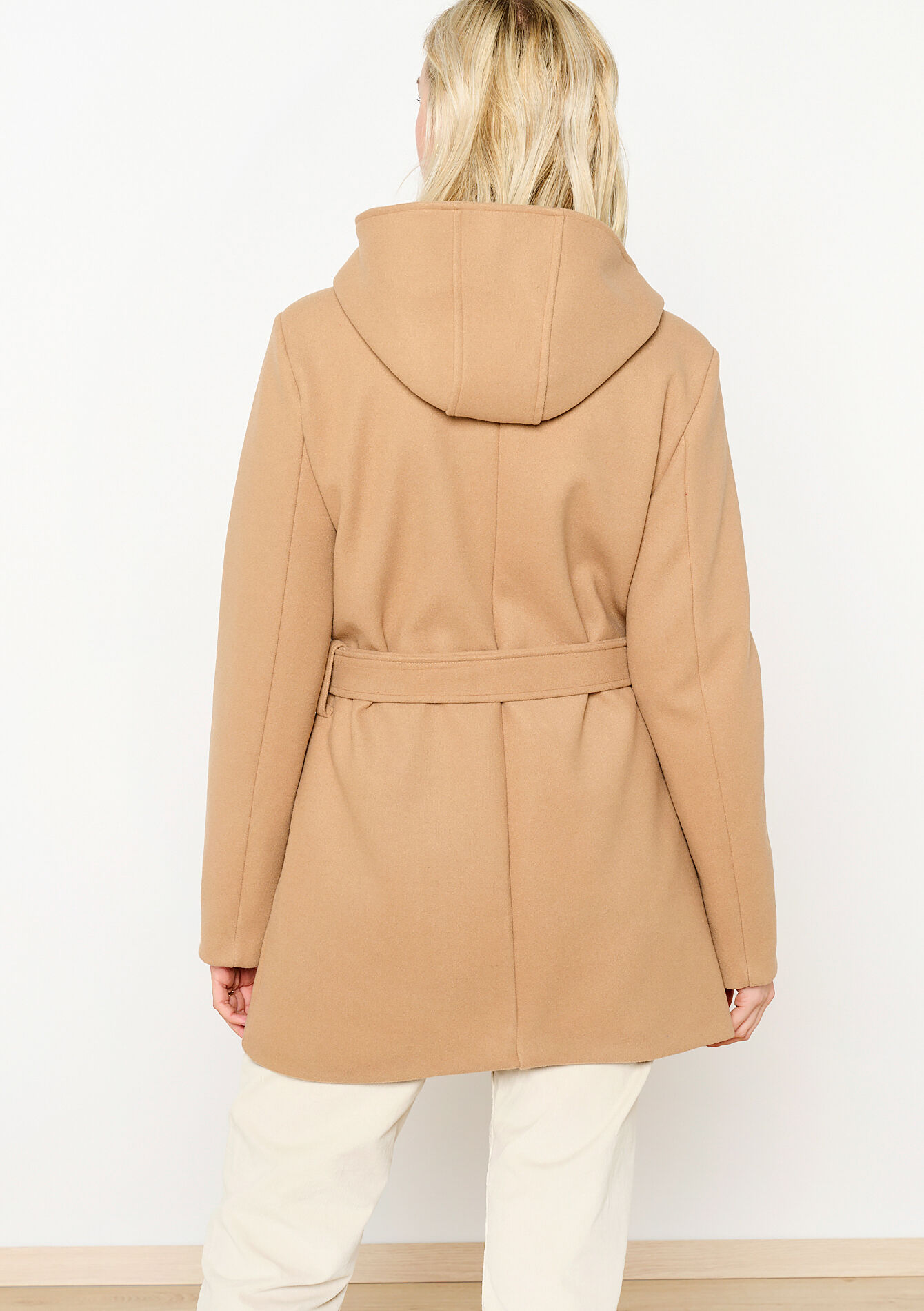 Duffeljas met capuchon, Duffeljas met capuchon - LIGHT CAMEL - 23000657_3814